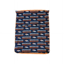 NFL Denver Broncos Baby Security Blanket 34" X 27"Car Seat Cover Orange Fleece