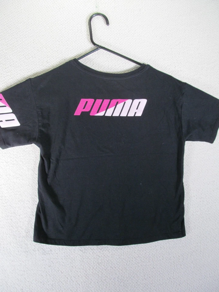 Camiseta Puma Power Pack Logo de Gato Cuello Redondo Manga Corta Juvenil Niña Talla Grande Foto 3 de 4