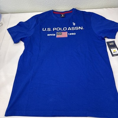 U.S. Polo ASSN Men s T-shirt Size Medium Blue 100% Cotton