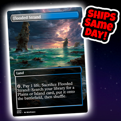#ad #ad Flooded Strand Custom Art Magic: The Gathering Playtest Card Commander EDH $3.98