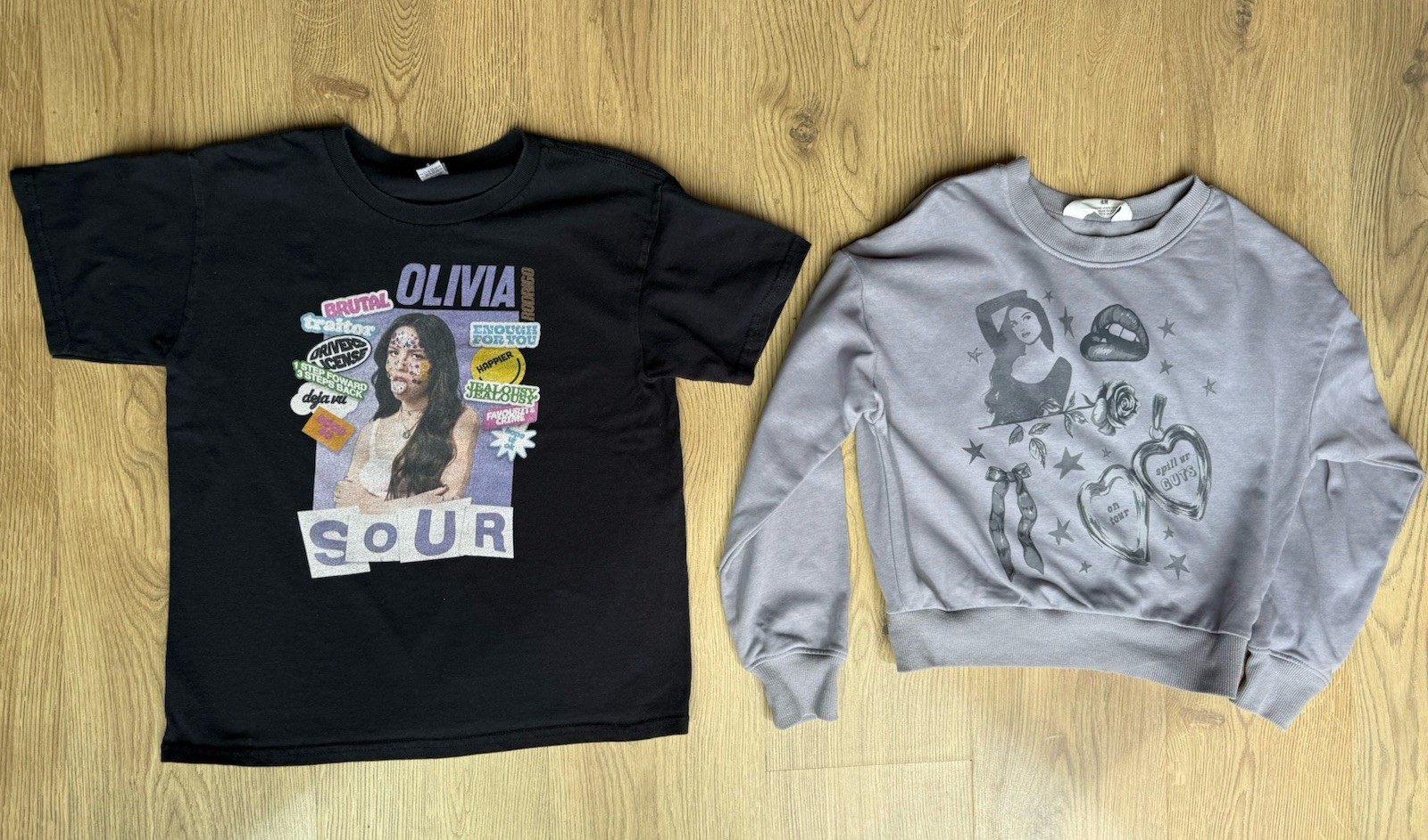 Olivia Rodrigo T Shirt Jumper Bundle Girls Age 8-10 H&M Gildan Sour Guts #44