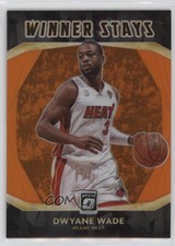 2020-21 Panini Donruss Optic Winner Stays Orange Prizm 23/39 Dwyane Wade HOF 7y2