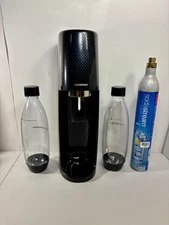 SodaStream Fizzi Soda Maker - Black - SPT-001, Bottles & CO2 (empty)