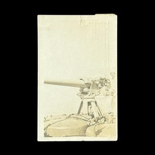 Guantanamo Bay 1914 Rapid Fire Gun Mounted on 8" Turret Vintage RPPC Postcard