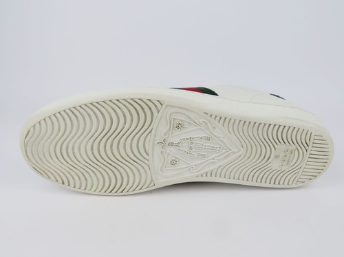 Gucci Ace Sneakers – White Leather / Green-Red Web – EU 39 UK 6 US 9 - Imagen 11 de 11