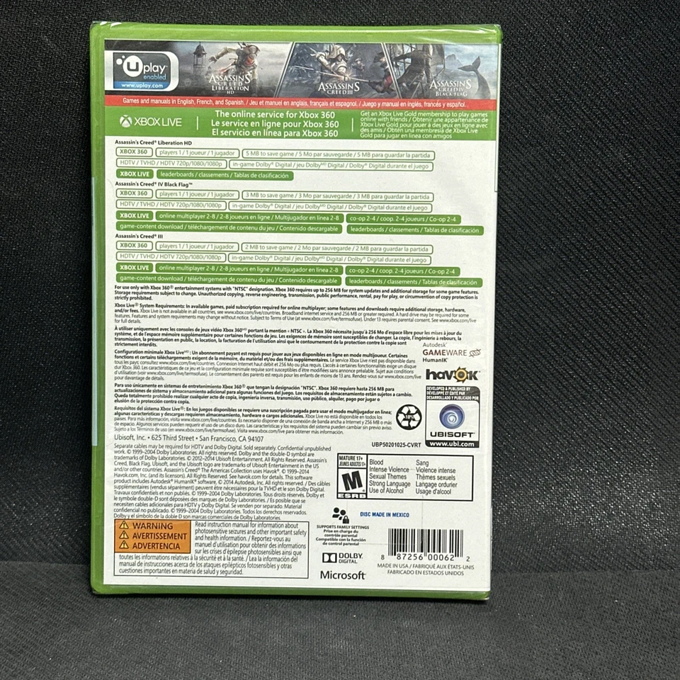 Microsoft Xbox 360 Assassin’s Creed: The Americas Collection NIB - Image 2 of 2