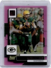 2022 Panini Clearly Donruss Pink 04/10 Aaron Rodgers #18 SSP Packers Steelers