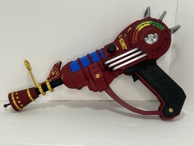 Raygun Replica Prop Gun 3D Printed Red with gold and silver accents