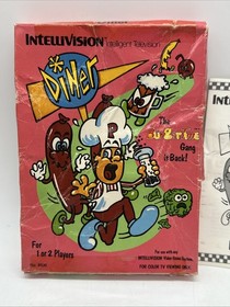 Diner (Intellivision, 1987) Burgertime Sequel Game Box and Manual