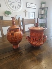 2 Pcs set Of Copy Geometric Ceramic Vases