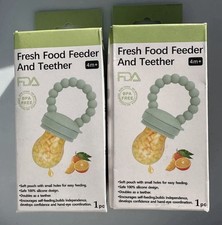 Baby Fruit  Food Feeder Pacifier - Infant Feeding Teether - 2 Pack