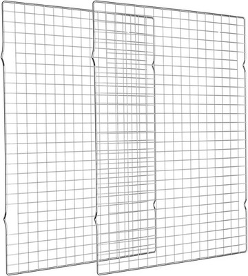 2 Pack 16X10 Inch Stainless Steel Wire Cooling Rack for Baking Cooking Grilling