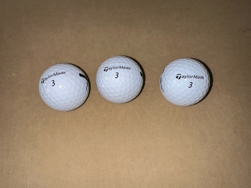 TaylorMade Distance+ Golf Balls Sleeve of 3 High Velocity Performance NEW W/Logo - Picture 5 of 7