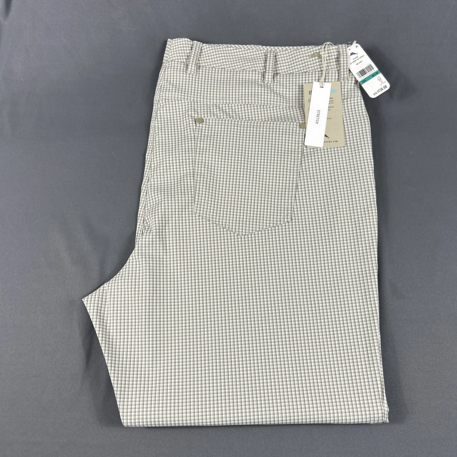 Tommy Bahama Golf Pants Ace Fairway Checks 46 x 30 Khaki Polyester NWT MSRP $158
Opens in a new wind