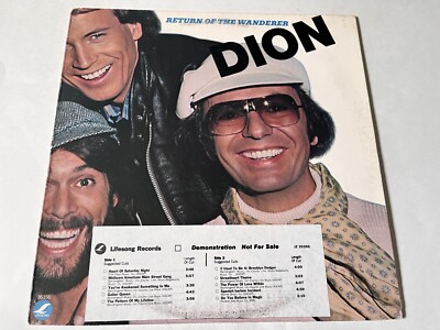 Dion Dimucci~Return Of The Wanderer~White Label Promo With Printed