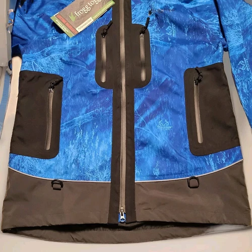 Limited Edition Frogg Toggs Pilot PRO Jacket  Sz M Realtree  Fishing Dark Blue  image 6