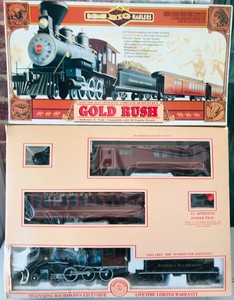 Gold-Rush-Train-Set-90022-Bachmann-G-Scale-Big-Haulers-in-Box-Track-Cars-Engine
