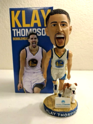 Golden State Warriors 2016 Klay Thompson & Rocco BOBBLEHEAD Bobble