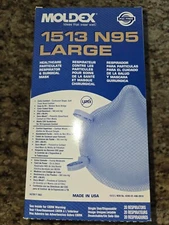 NIB! Moldex 1513 Series N95 Face Cover Surgical Mask Large - 20 Pack! FAST SHIP!