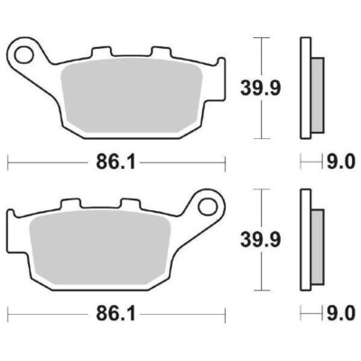 Brake Pads Rear SBS 881LS