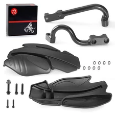 2x Black Hand Guards For Polaris Sportsman 450 570 800 850 XP 1000 w/ Bracket
