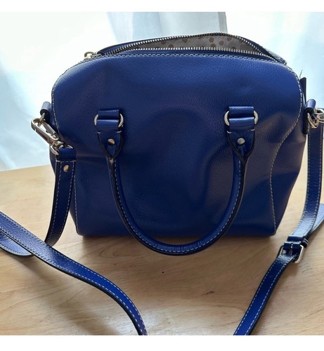 KATE SPADE Alessa Wellesley Holiday Blue Satchel Crossbody Purse Handbag - Picture 3 of 9
