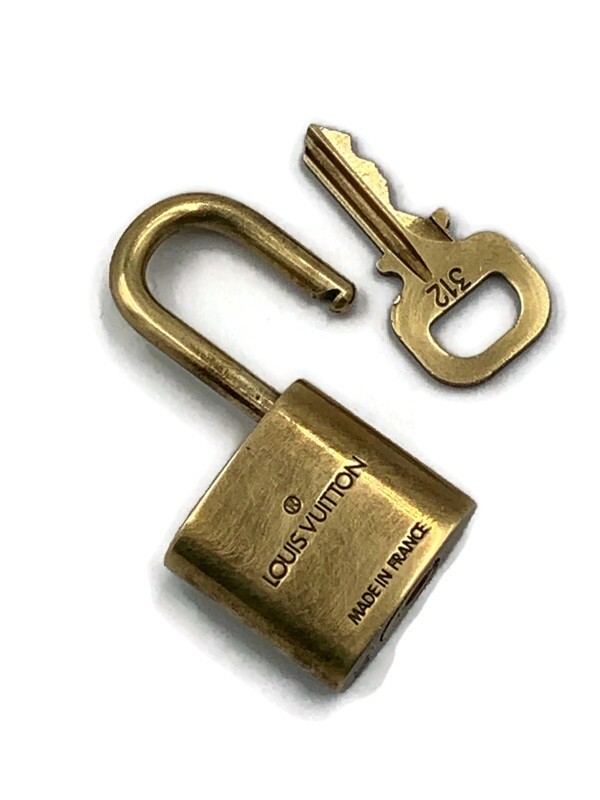 Authentic Louis Vuitton lock and key set #312 Gold | eBay