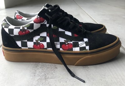 cherry vans old skool