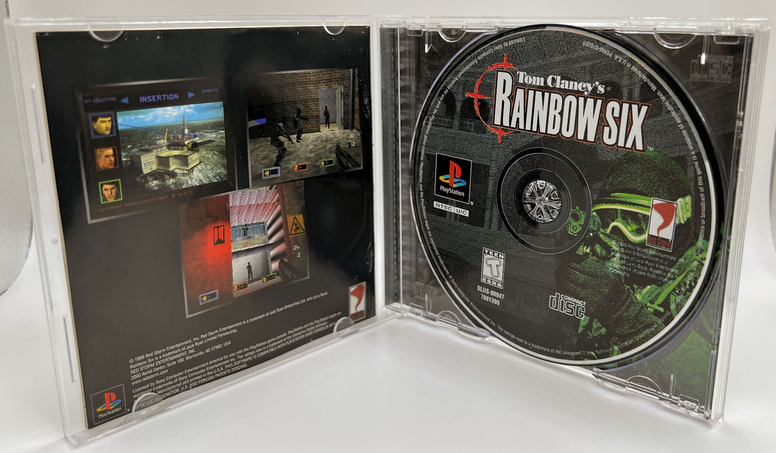 Tom Clancys Rainbow Six PS1 PlayStation 1 + Reg Card ! Complete CIB ! Tested 🔥