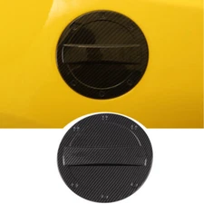 Fuel Filler Gas Tank Cap Cover Trim Decor For Chevy Camaro 2017+ Carbon Fiber
