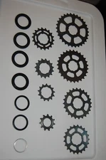 Vtg Action-Tec 8 sp Shimano-compatible Titanium Cogs Ti cassette 11-30t Uniglide
