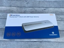 Certified Cable Matters Thunderbolt 3 Dock With 60w Power Delivery NOB