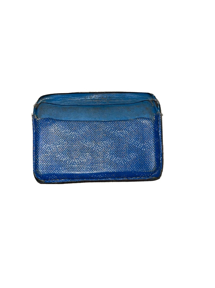 goyard card holder blue