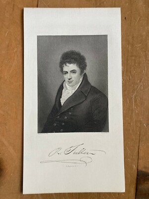 Robert Fulton Engineer and Inventor Litho Art Print - Perfect for Framing