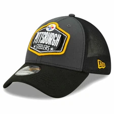 New Era Pittsburgh Steelers Draft Day Flex Fit Size Medium/Large Hat Cap