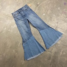 Lucky Brand Flare Leg Jeans Bell Bottoms Vintage Y2K Hippie Patchwork Size 2 26