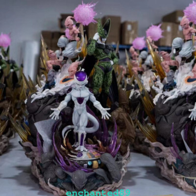Hero Belief Studios Dragon Ball Frieza Cell Majin Buu Resin Model In Stock Led