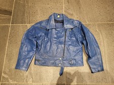 Vera Pelle Leather Motorcycle Jacket Size L