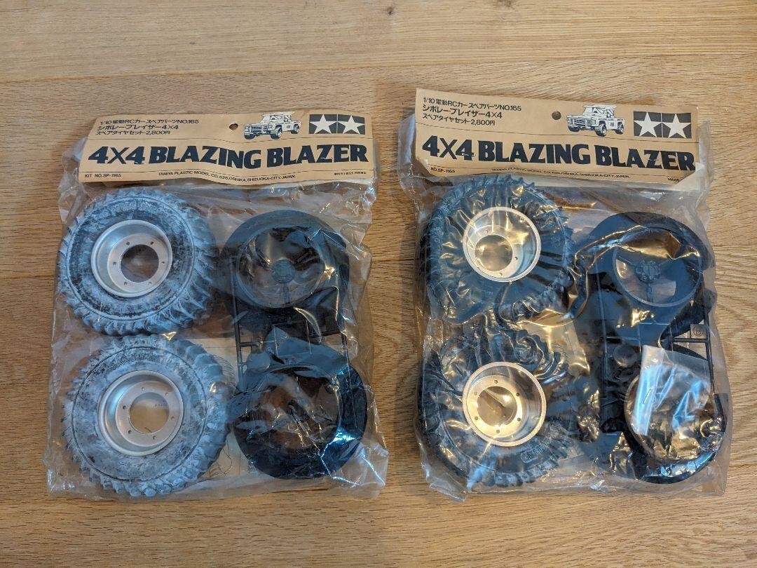 Tamiya Chevrolet Blazer 4x4 Spare Tire Set BLAZING BLAZER 1/10
