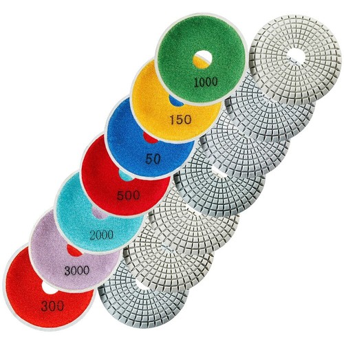 Professional Grade 4 Inch Curved Diamond Sanding Disc for Wet Polishing