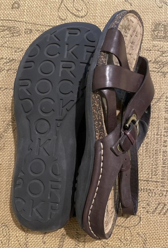 Women’s 7M Rockport Brown Sandal Leather Sling back with Side Buckle - Picture 9 of 9