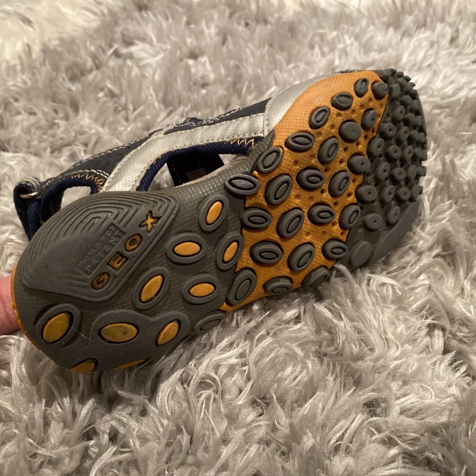 GEOX Respira Zapatos Niños 10 ZAPATILLAS Sandalias Verano Agua AJUSTABLES Gancho y Lazos Foto 4 de 4