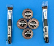 Bareminerals Bare Escentuals  - HERO - EYECOLOR - LOT OF 4 - PLUS 2 BRUSHES