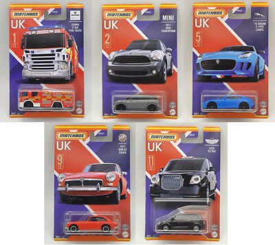Matchbox 2021 - Stars of UK Series - 5 zum Auswählen - 1:64