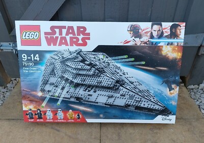 LEGO Star Wars 75190 First Order Star Destroyer selten neu versiegelt eingestellt