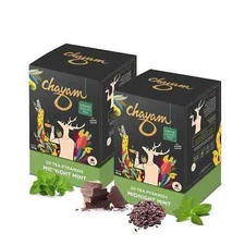 CHAYAM Peppermint Tea with Chocolate, Cocoa Nibs, Free Shipping World Wide