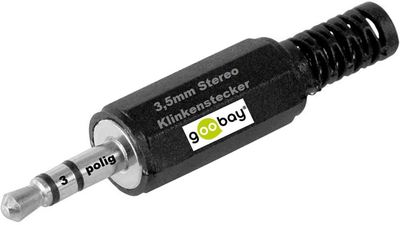 goobay   3,5mm Klinke Stecker Stereo Plastik Klinkenstecker zum Löten 3 polig