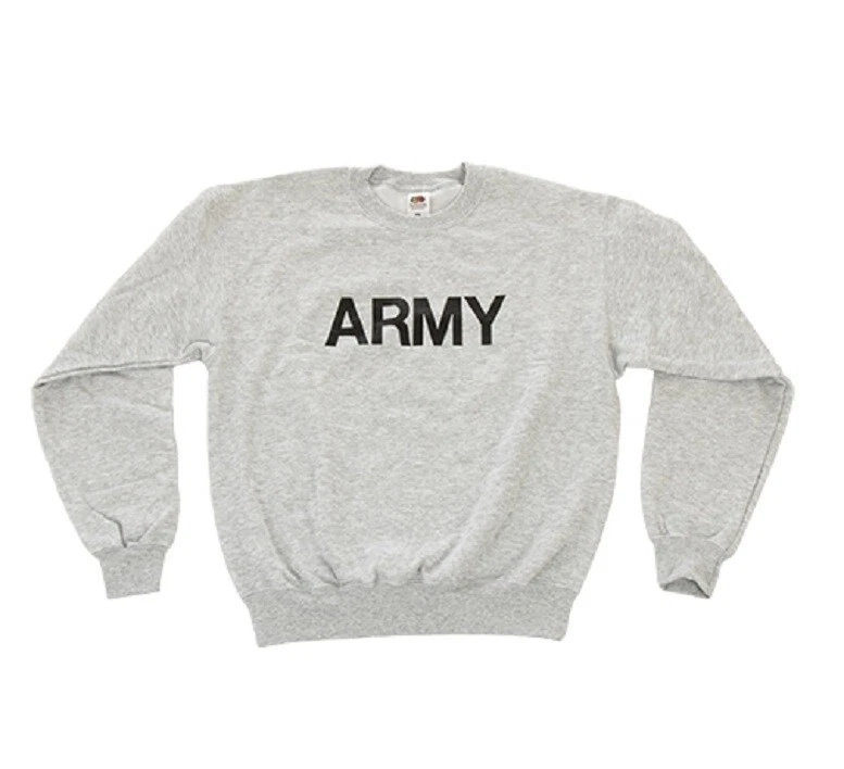 Grey army clearance sweatshirt