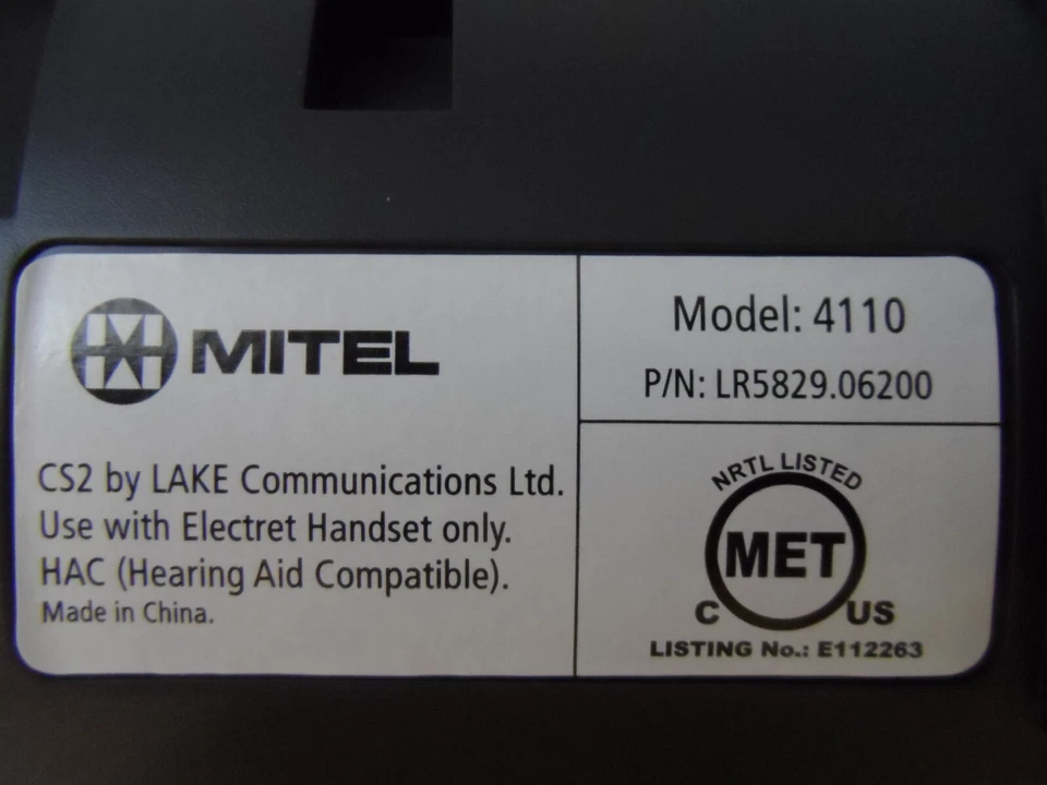 Mitel Inter-tel Encore New 4110 618.5115 8 Button Full Duplex Phone LR5829.06200 - Image 4 of 4