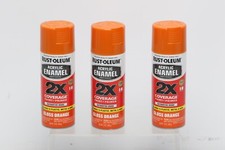3 Rust-Oleum Painter's Touch 2X Ultra Cover Spray Paint 12 oz Gloss Orange